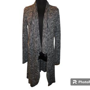 Soft Surroundings Open Front Waterfall Cardigan Sweater Size Small